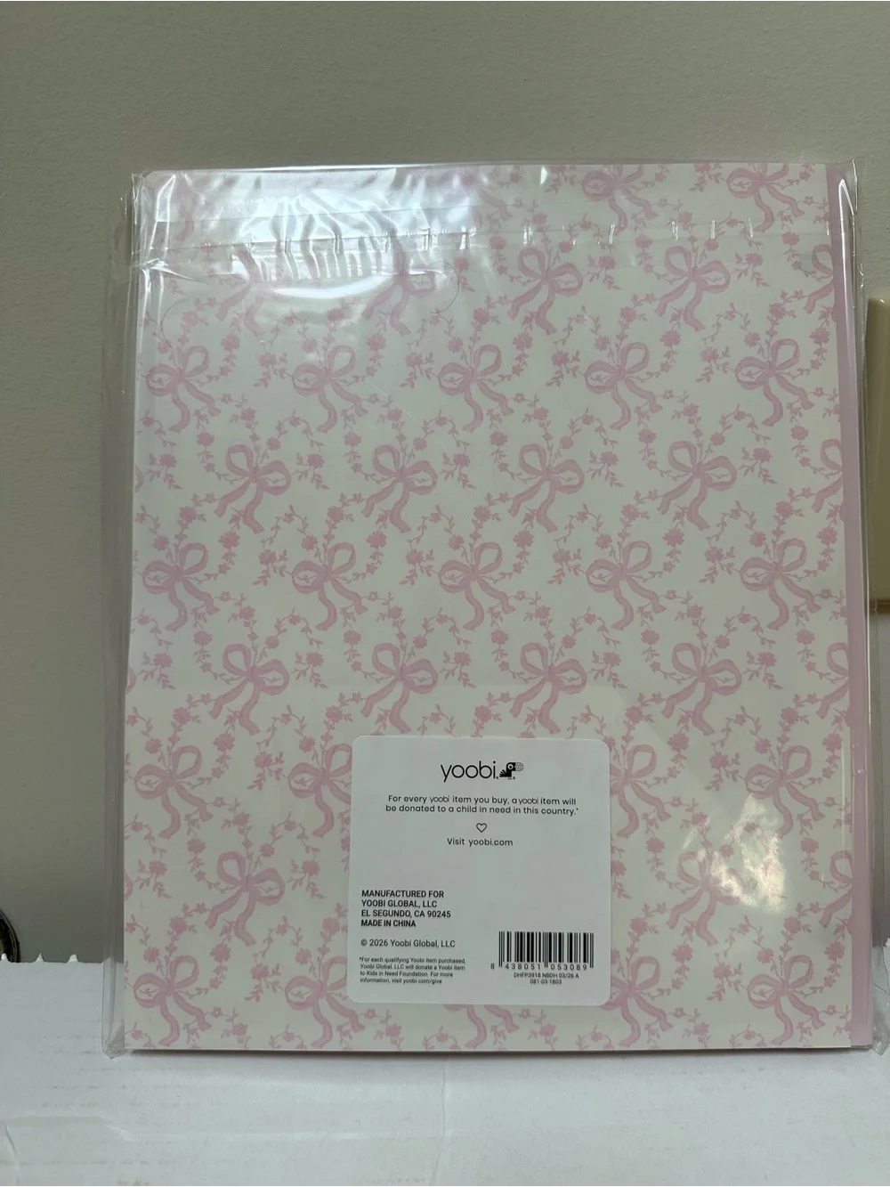 LoveShackFancy x Target - Yoobi Happy Thoughts, Coquette Bow 2pk Poly Folders